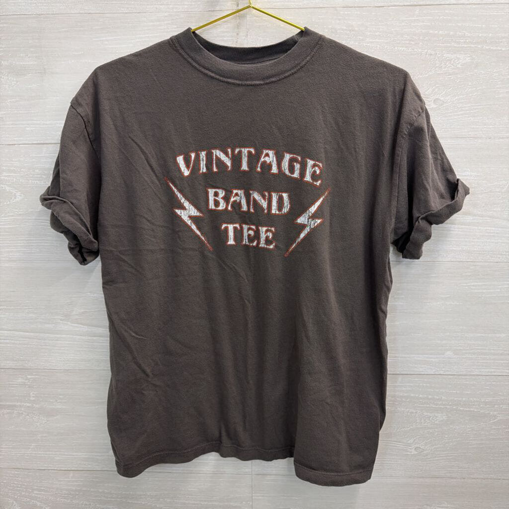 Girl Dangerous Grey Vintage Band Tee Short Sleeve Graphic Tee Extra Small