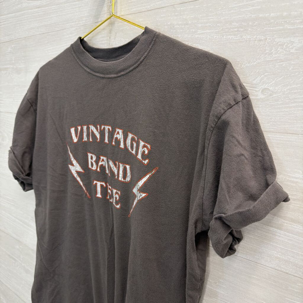 Girl Dangerous Grey Vintage Band Tee Short Sleeve Graphic Tee Extra Small