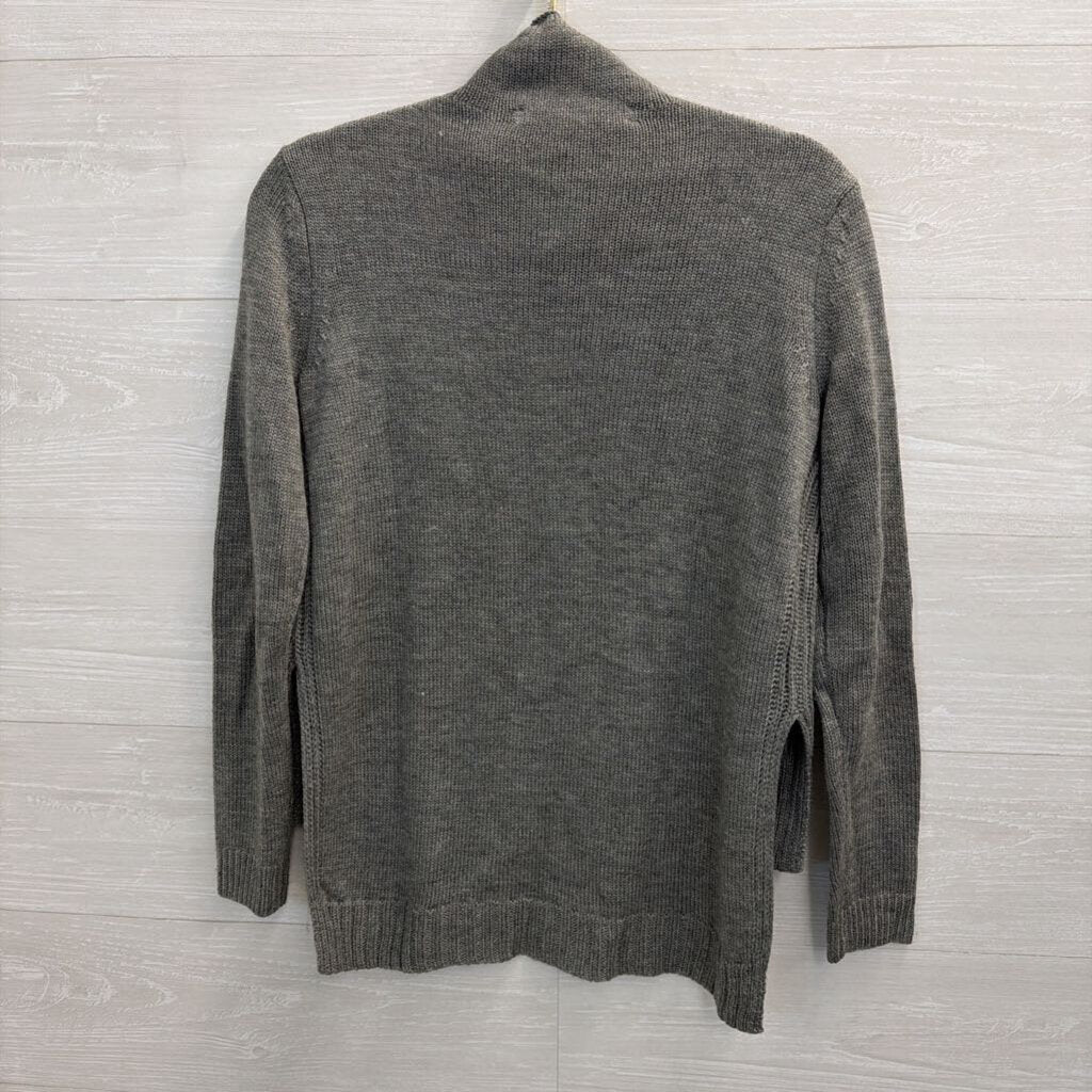 Project Naadam Grey Knit Mock Neck Sweater Extra Small