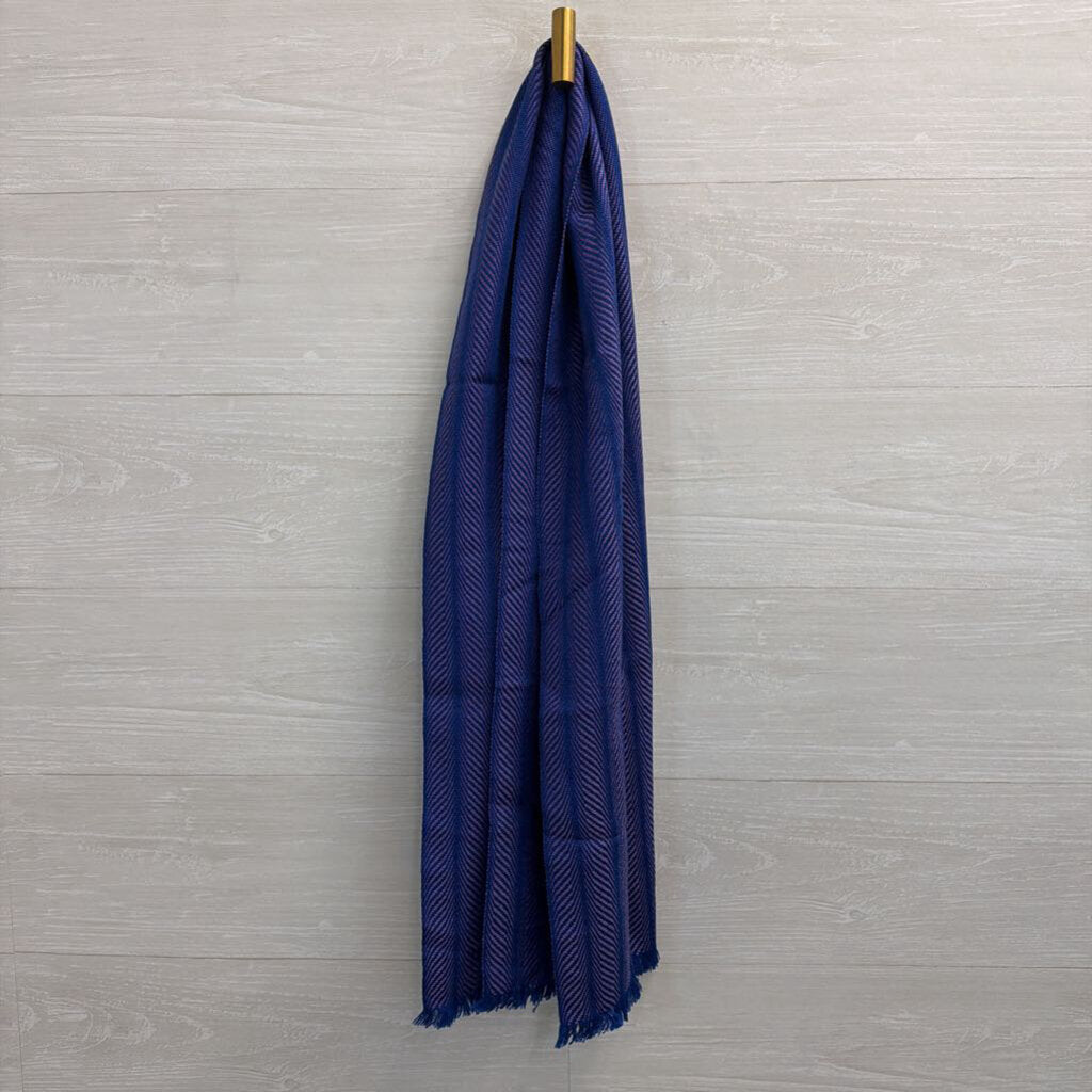 Lisbeth Mulcahy Blue/ Purple Print Scarf