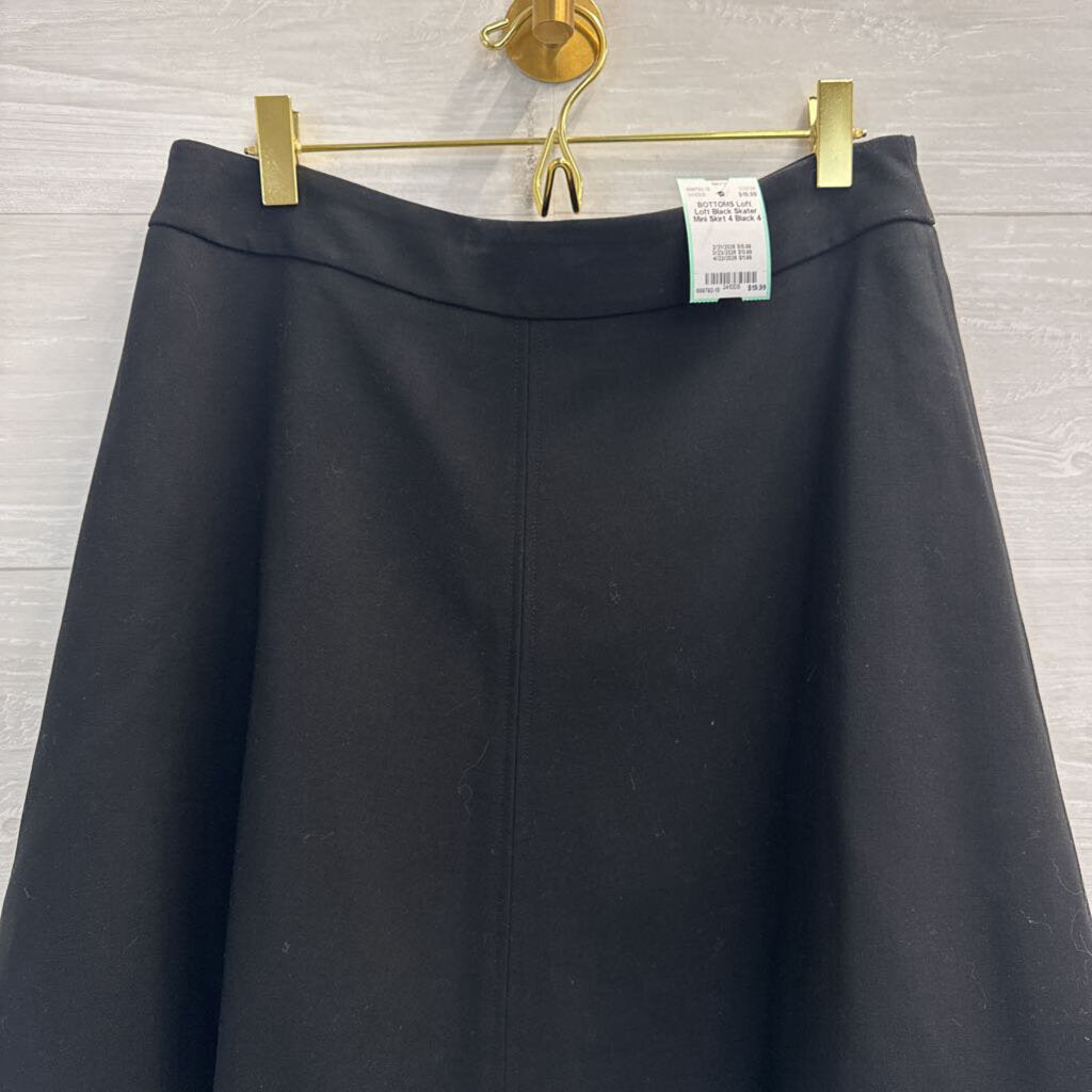 Loft Black Skater Mini Skirt 4