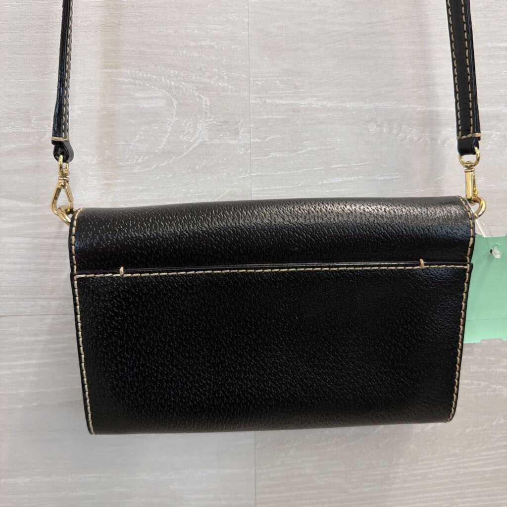 Kate Spade Black Leather Small Crossbody Purse