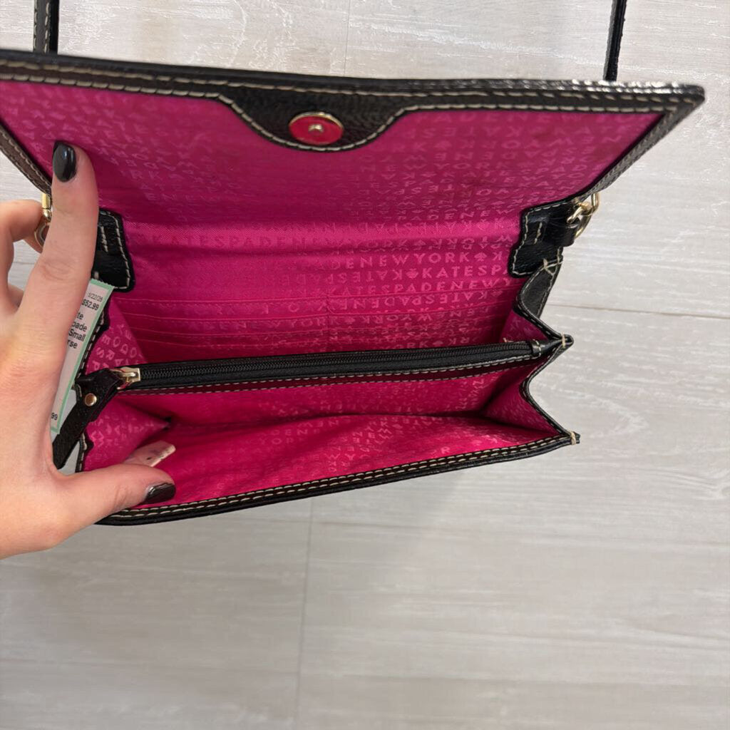 Kate Spade Black Leather Small Crossbody Purse