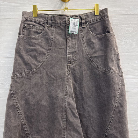Gloria Vanderbilt Grey Denim Midi Skirt 8