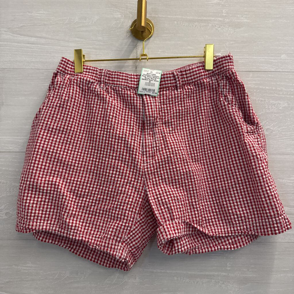 Chubbies Red/ White Gingham Boxer Shorts Medium