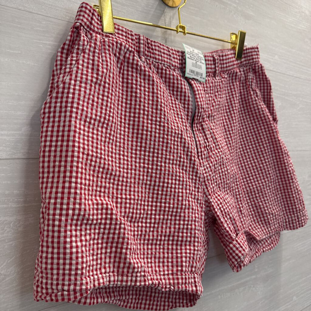 Chubbies Red/ White Gingham Boxer Shorts Medium