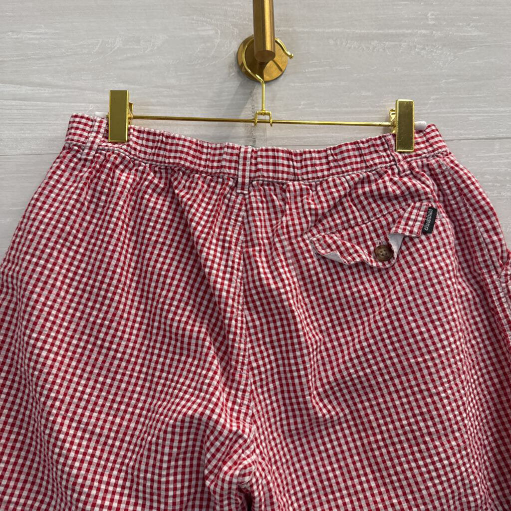 Chubbies Red/ White Gingham Boxer Shorts Medium