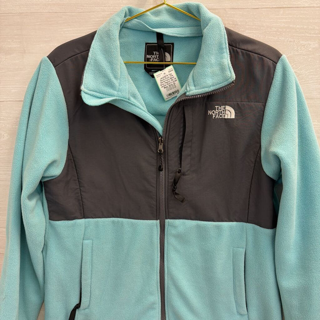 The North Face Blue/ Grey Fleece Zip Up Jacket Extra Large
