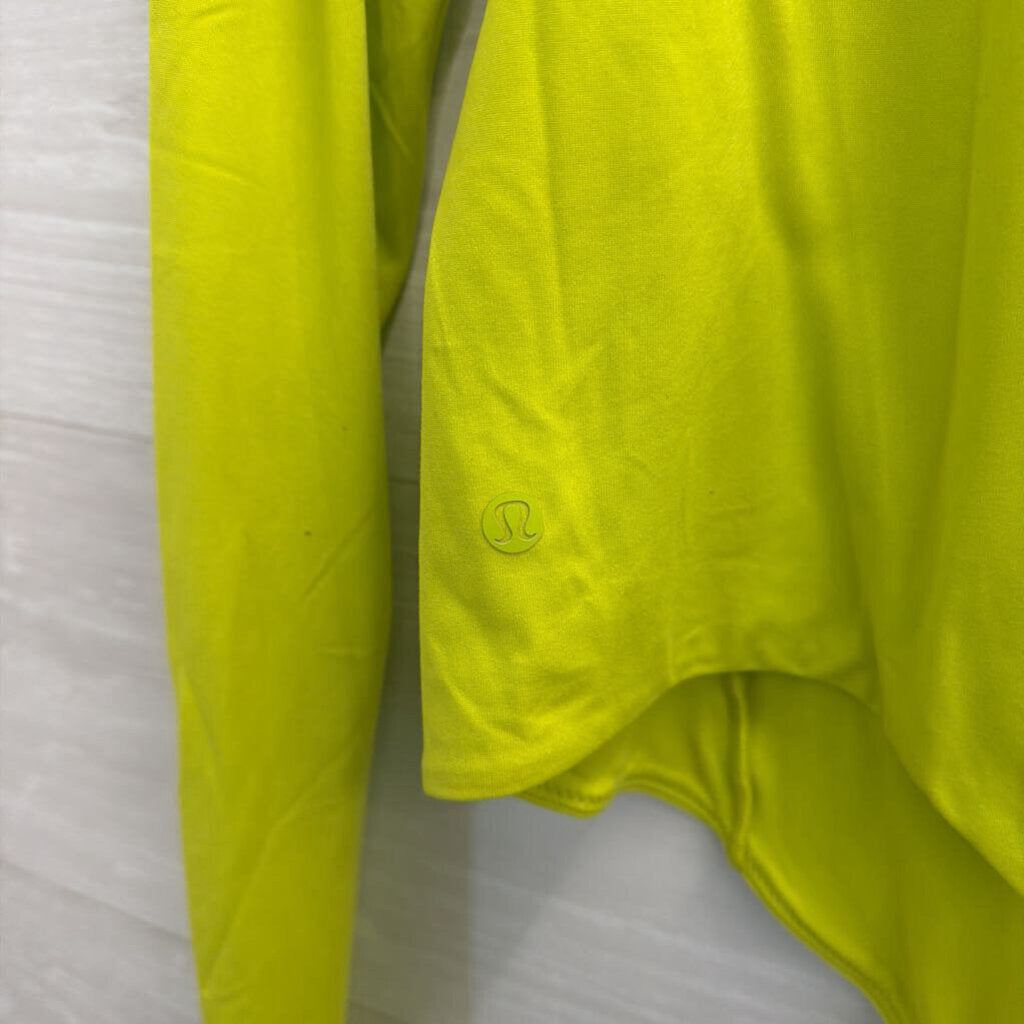 Lululemon Neon Green Long Sleeve Nulu Bodysuit Extra Large