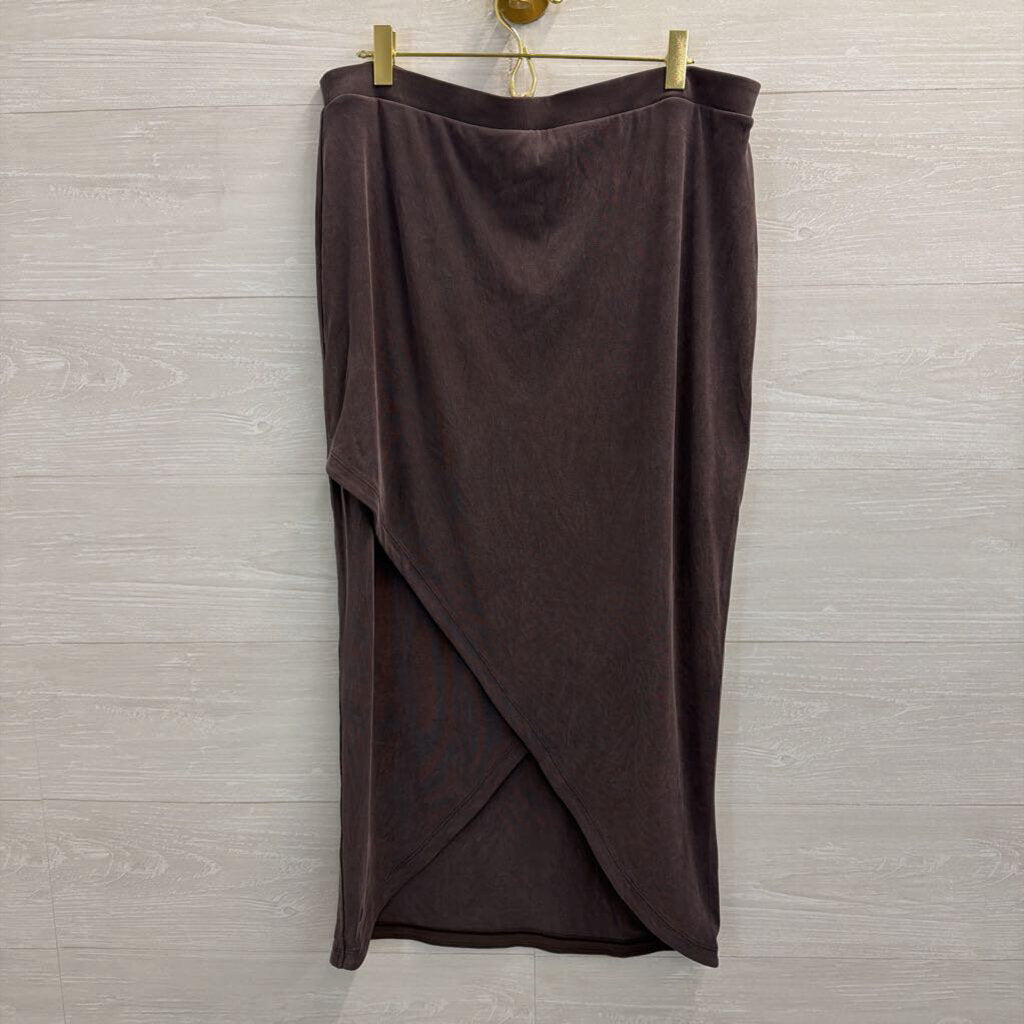 Lululemon Grey Softstreme Midi Skirt Extra Large