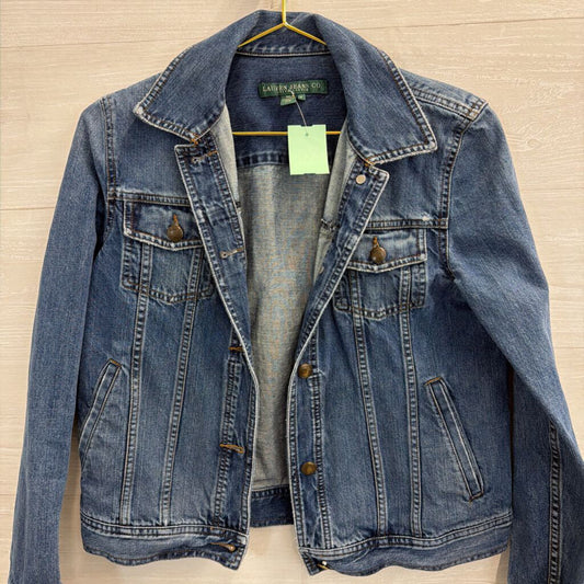 Lauren Jeans Co Dark Wash Denim Jacket Medium