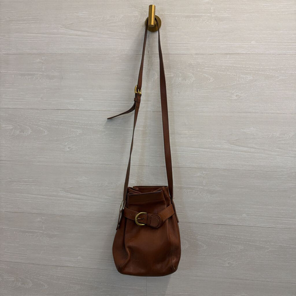 Vintage Coach Brown Leather SoHo Belted Pouch Crossbody Purse