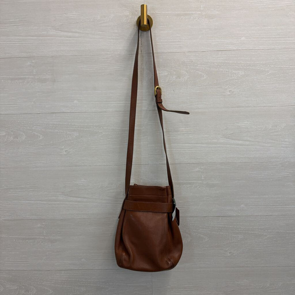 Vintage Coach Brown Leather SoHo Belted Pouch Crossbody Purse