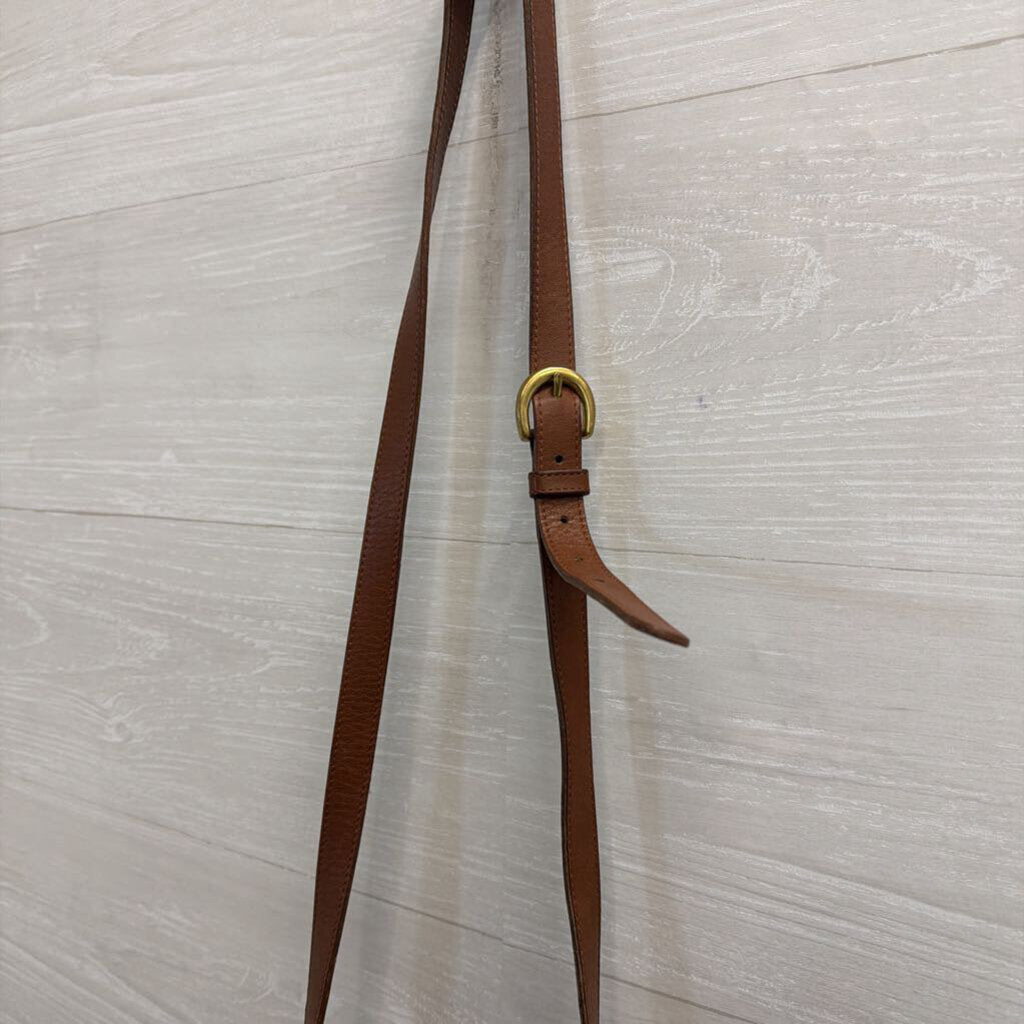 Vintage Coach Brown Leather SoHo Belted Pouch Crossbody Purse