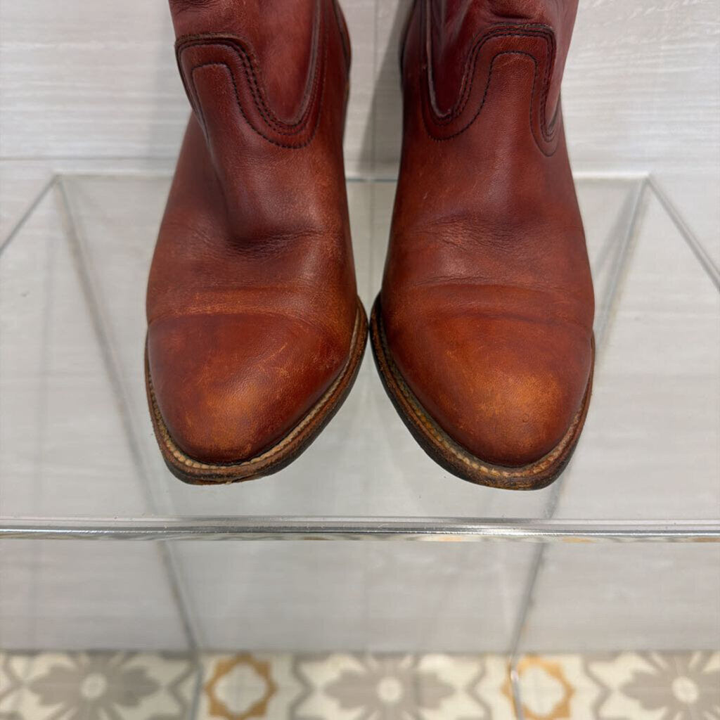Frye Burgundy Leather Campus Boots 7.5