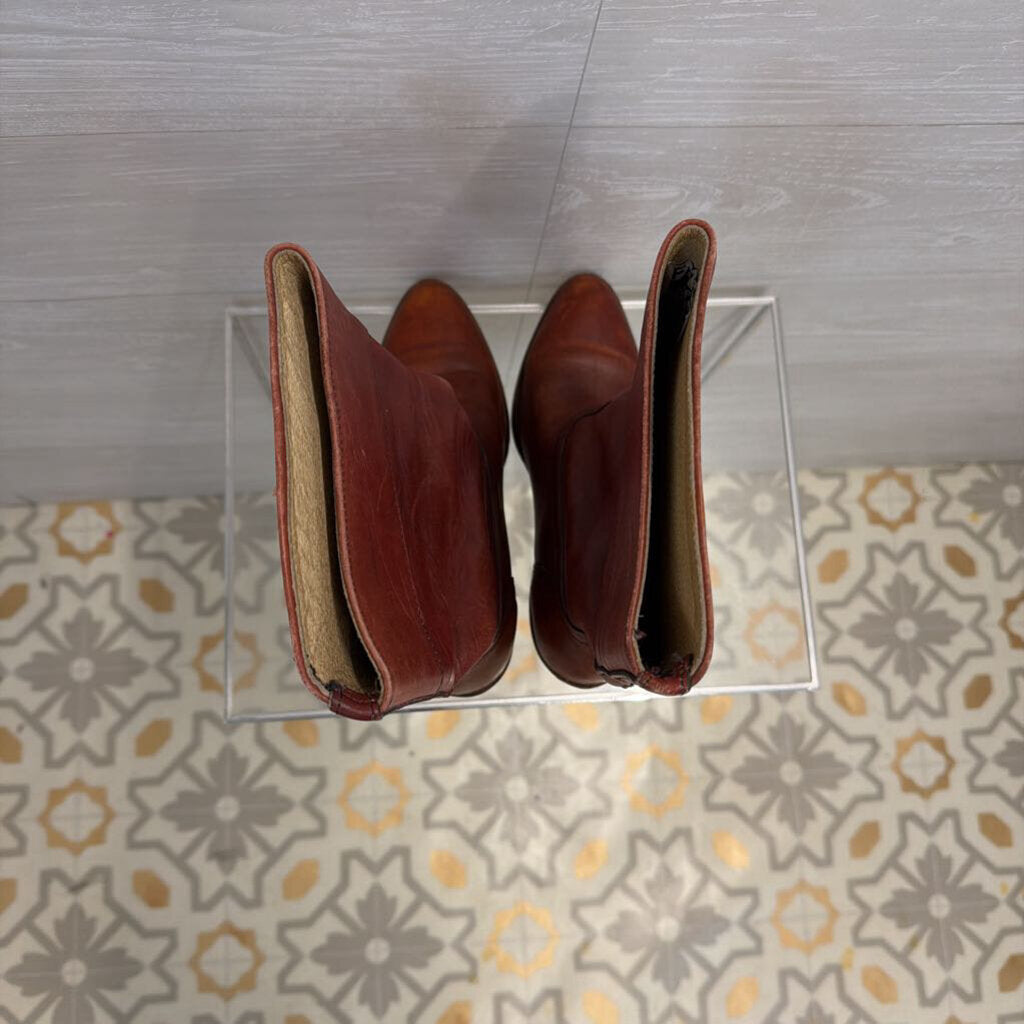 Frye Burgundy Leather Campus Boots 7.5