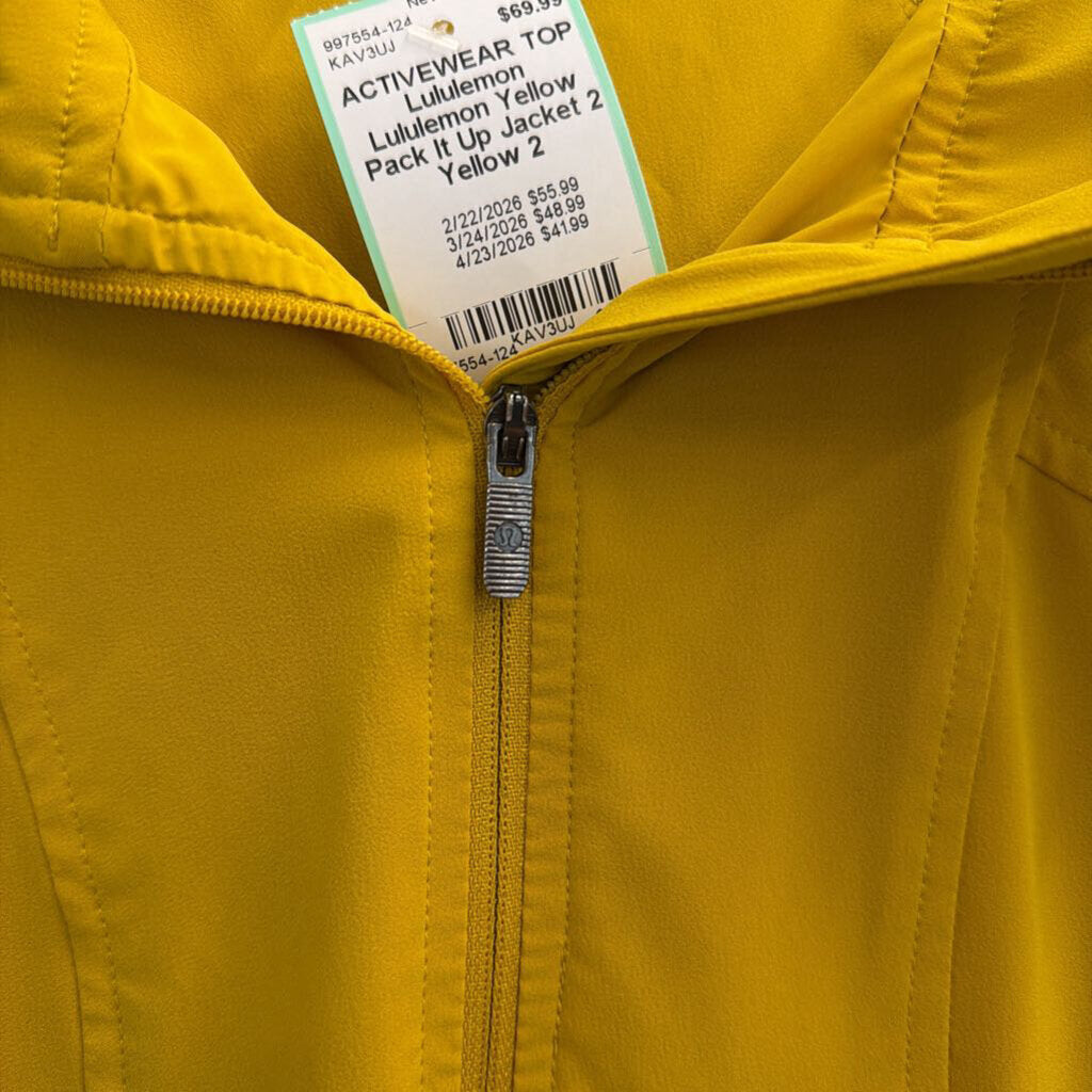 Lululemon Yellow Pack It Up Jacket 2