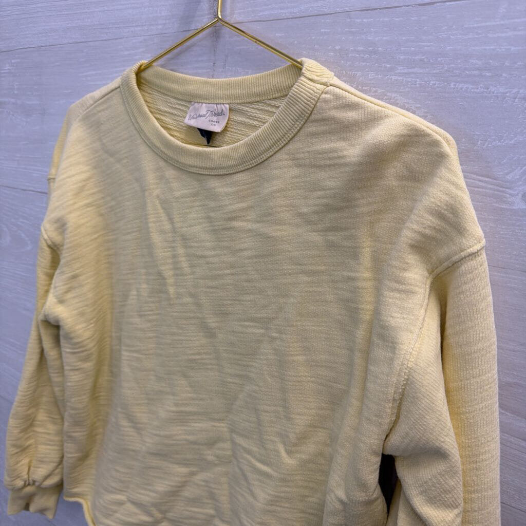 Yellow Cropped Boxy Long Sleeve Top Extra Small