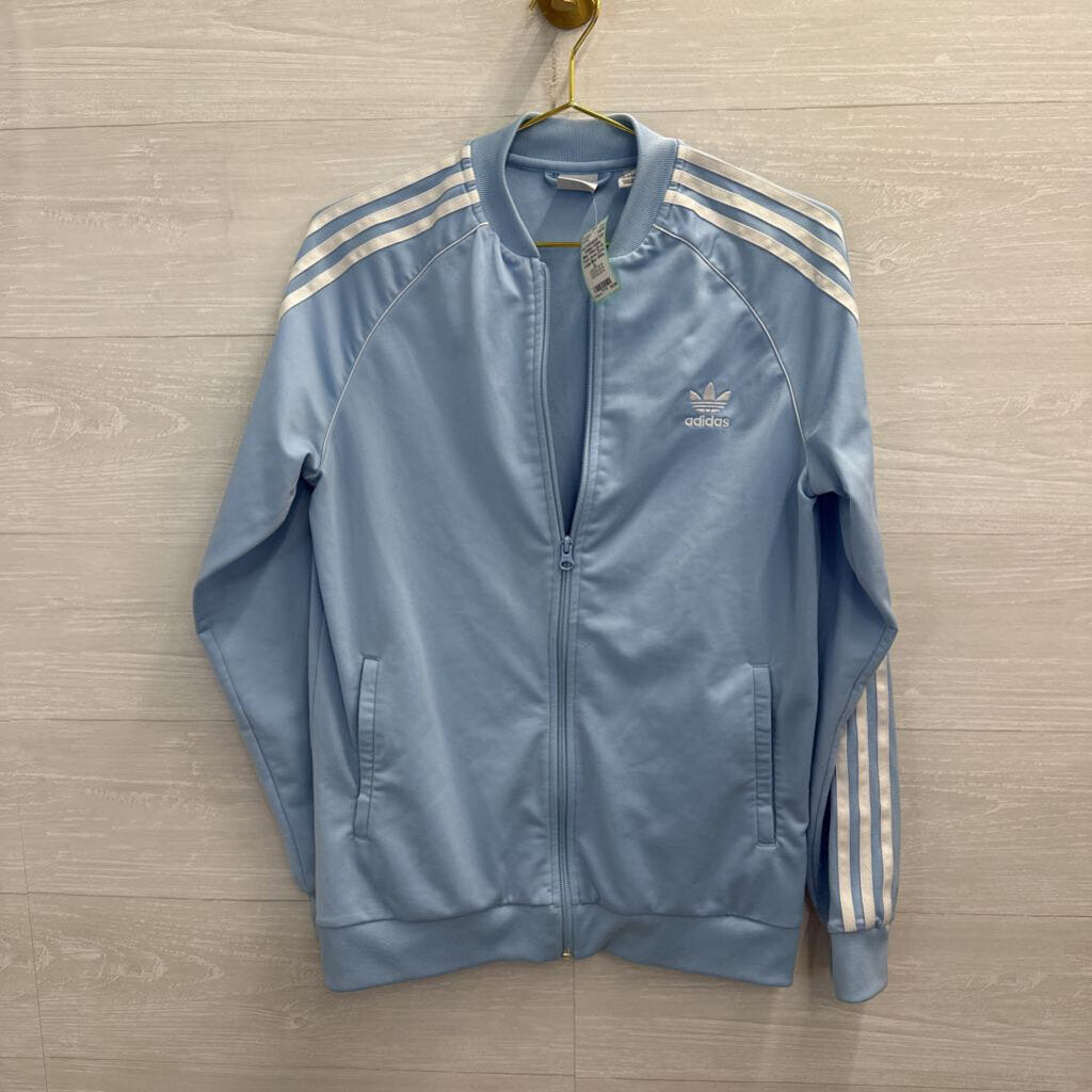 Adidas Blue/ White Zip Up Track Jacket Extra Large