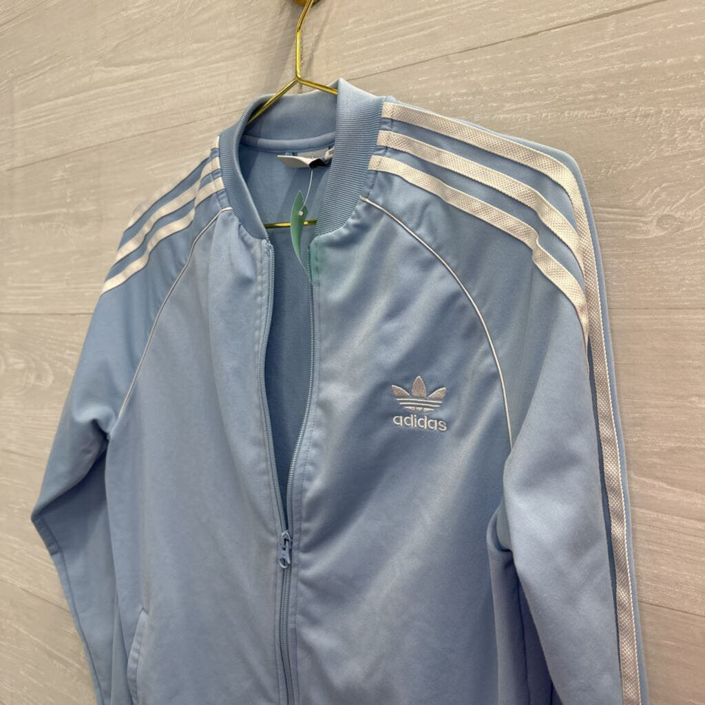 Adidas Blue/ White Zip Up Track Jacket Extra Large