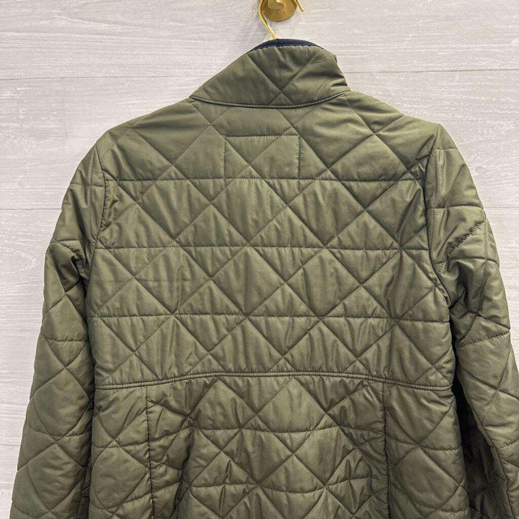 Tommy Hilfiger Green Zip Up Quilted Puffer Jacket Medium