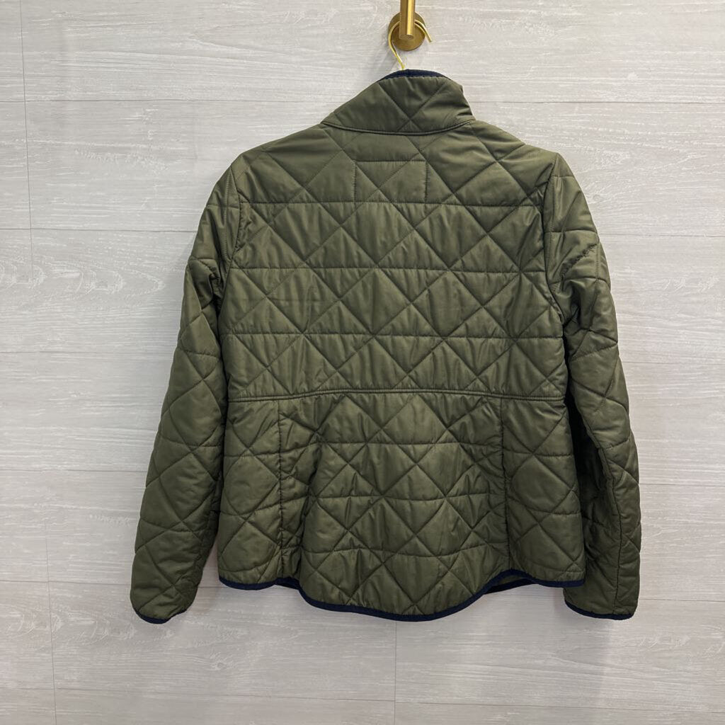 Tommy Hilfiger Green Zip Up Quilted Puffer Jacket Medium