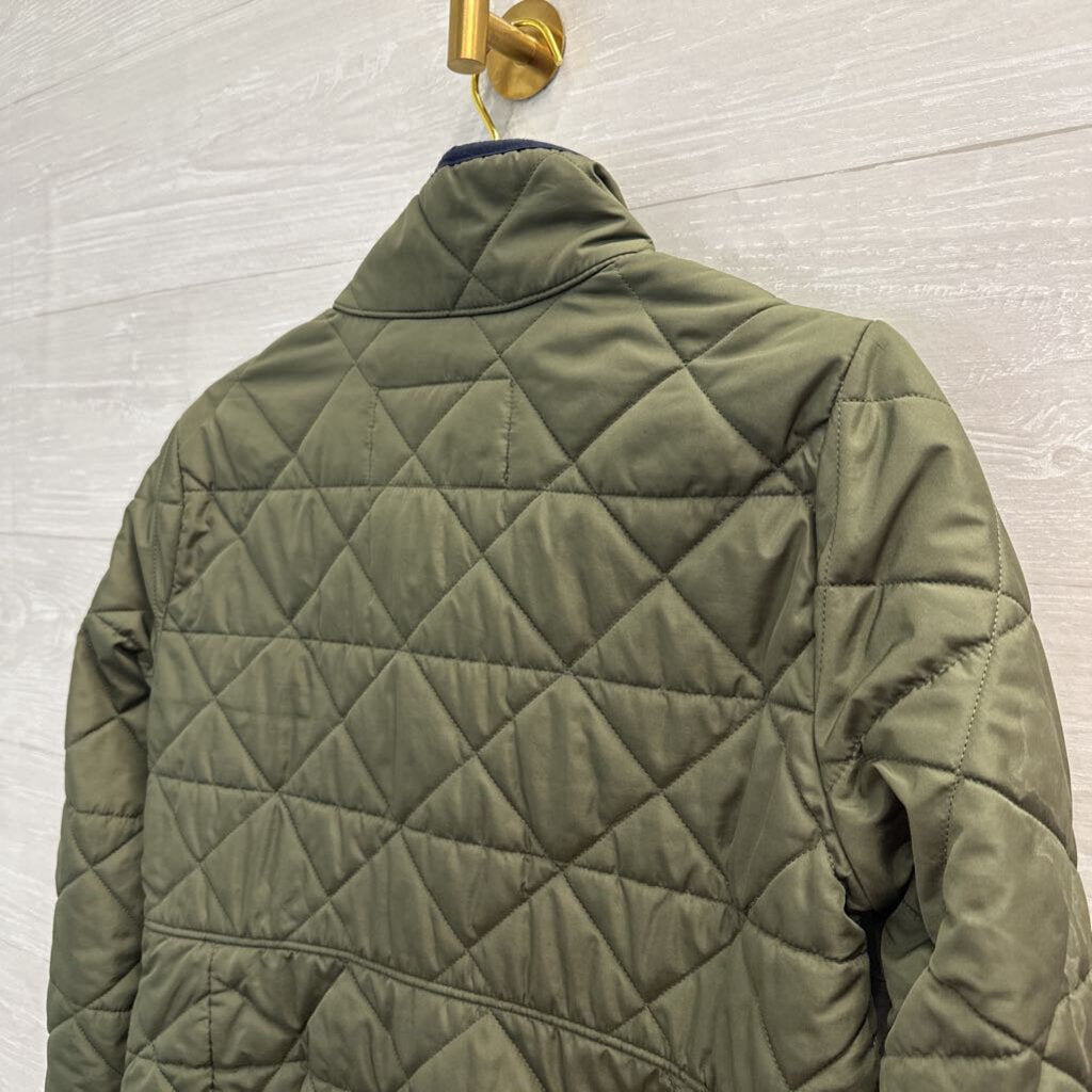 Tommy Hilfiger Green Zip Up Quilted Puffer Jacket Medium