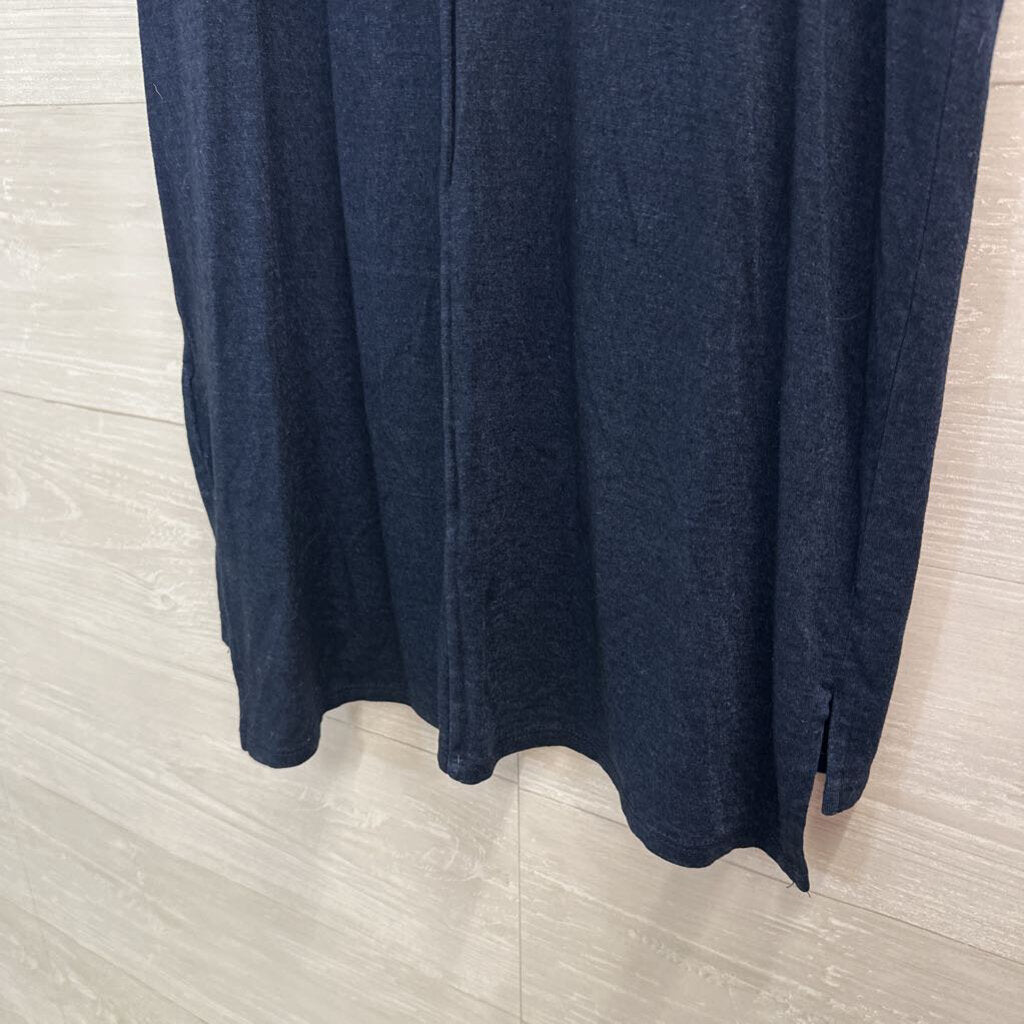 AG Navy Turtleneck Sleeveless Top Medium
