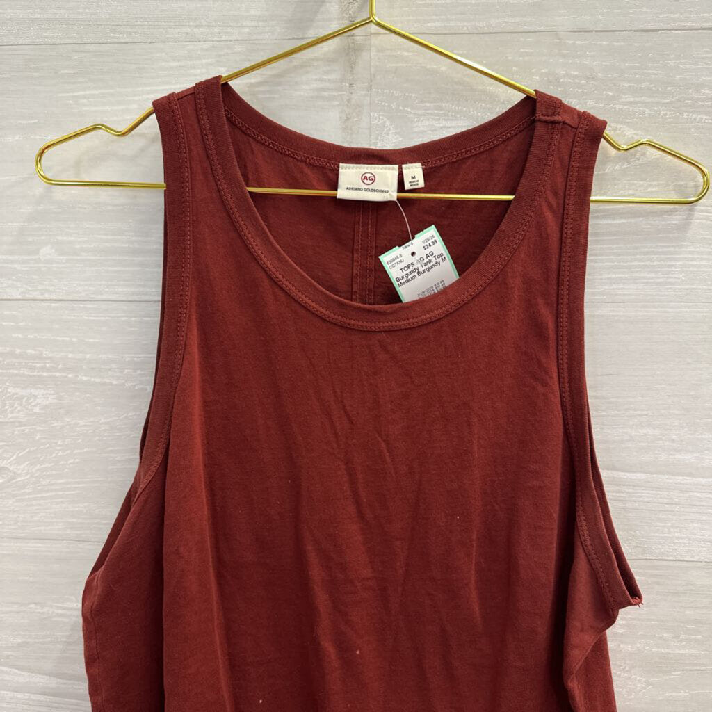 AG Burgundy Tank Top Medium