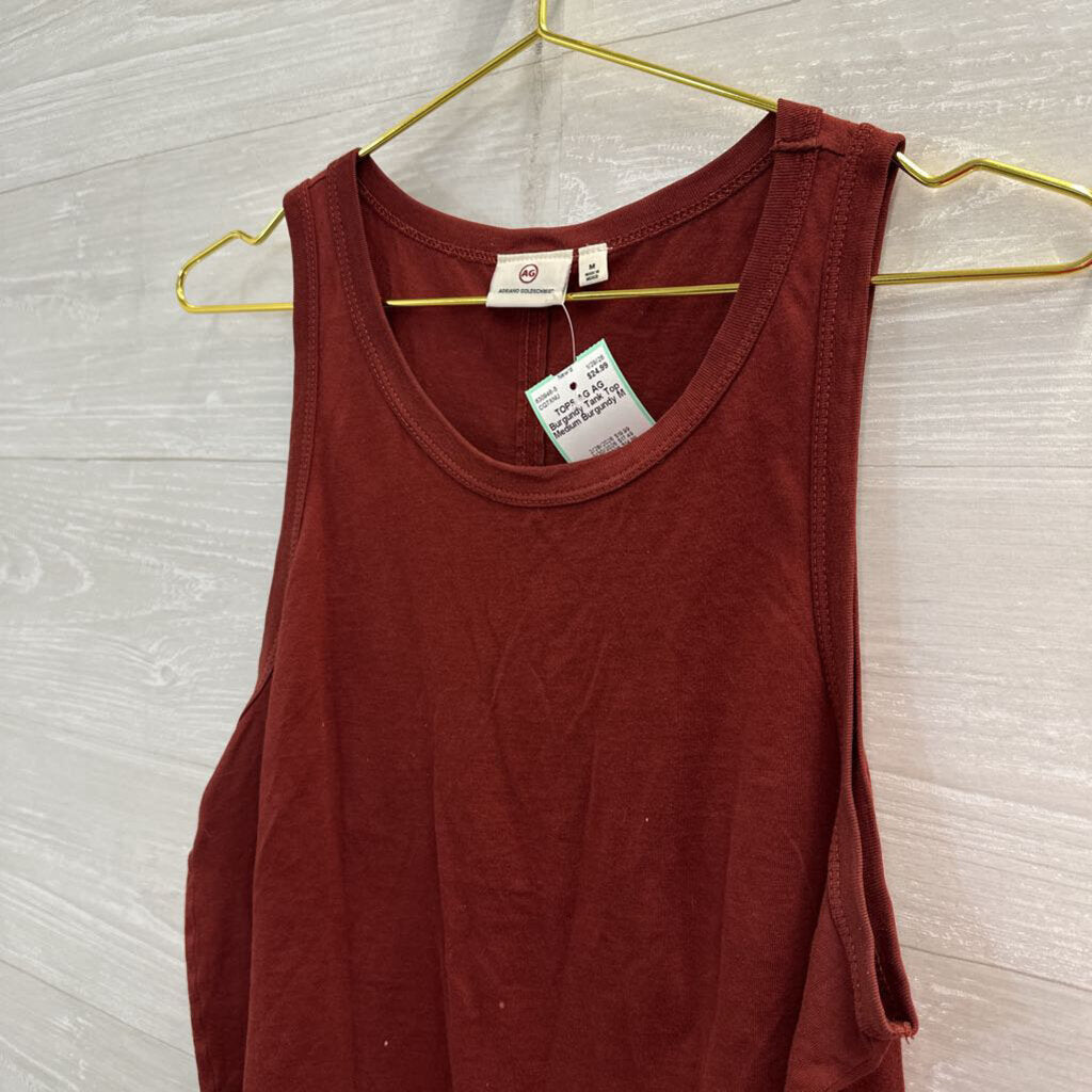 AG Burgundy Tank Top Medium