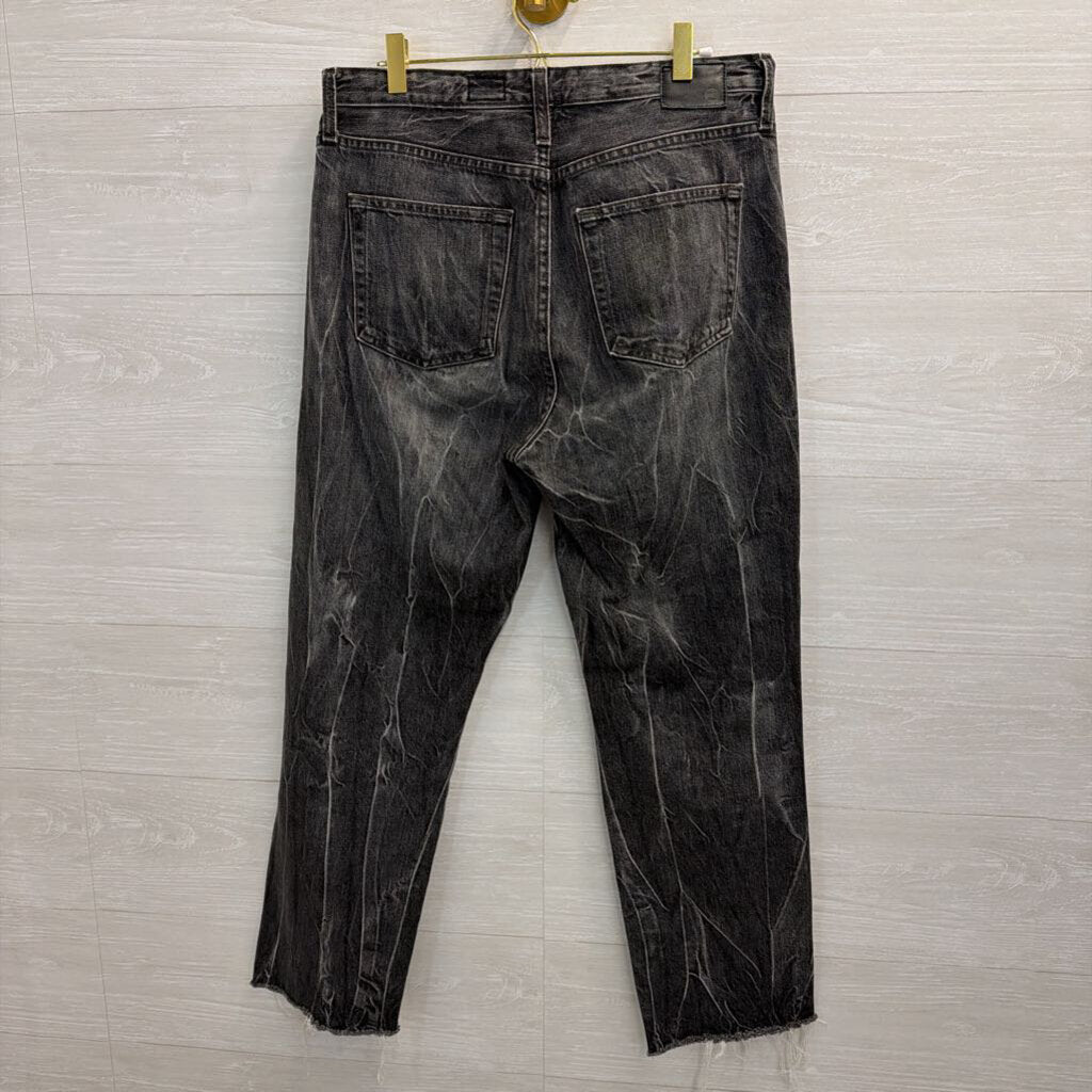 AG Black Denim The Phoebe Distressed Jeans 29