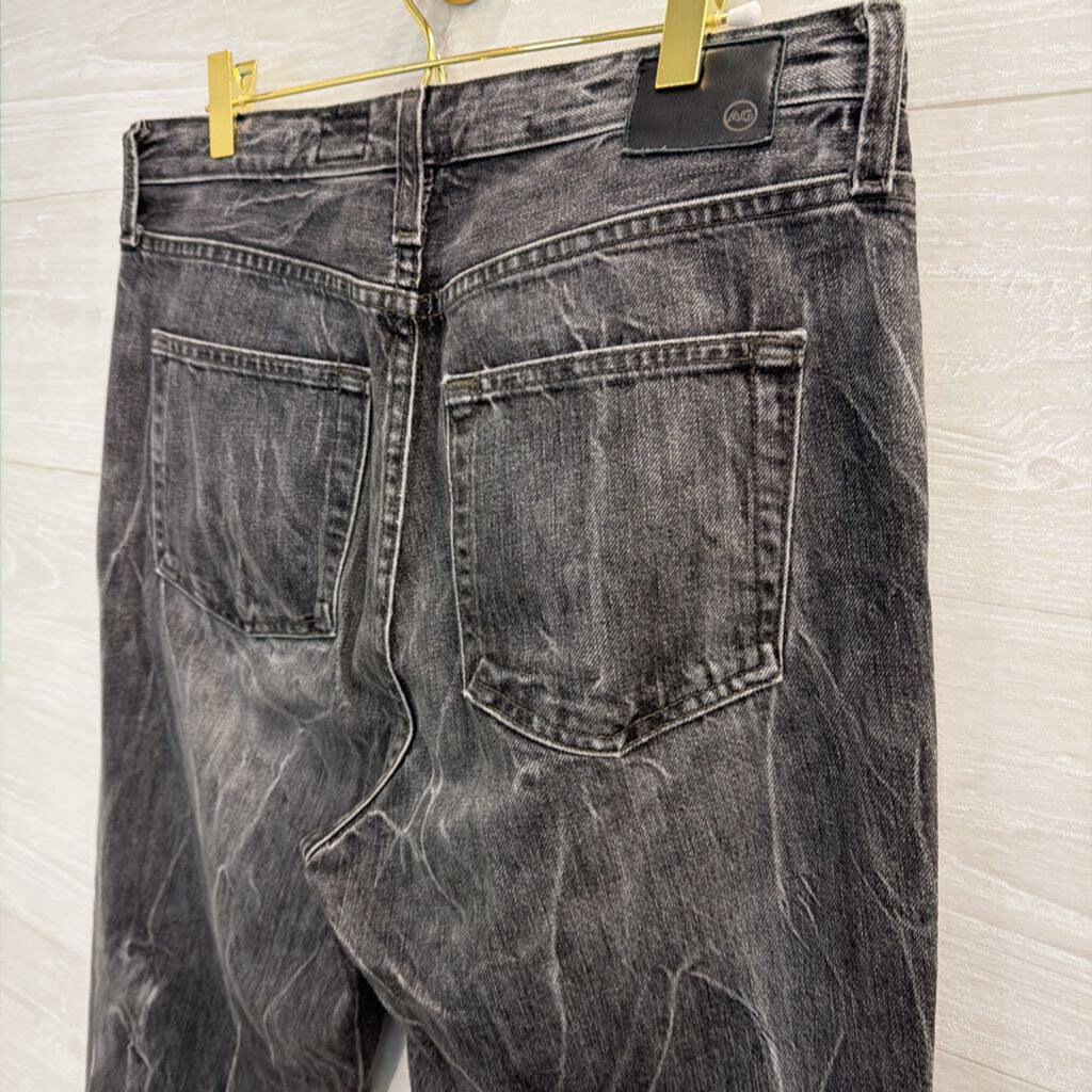 AG Black Denim The Phoebe Distressed Jeans 29