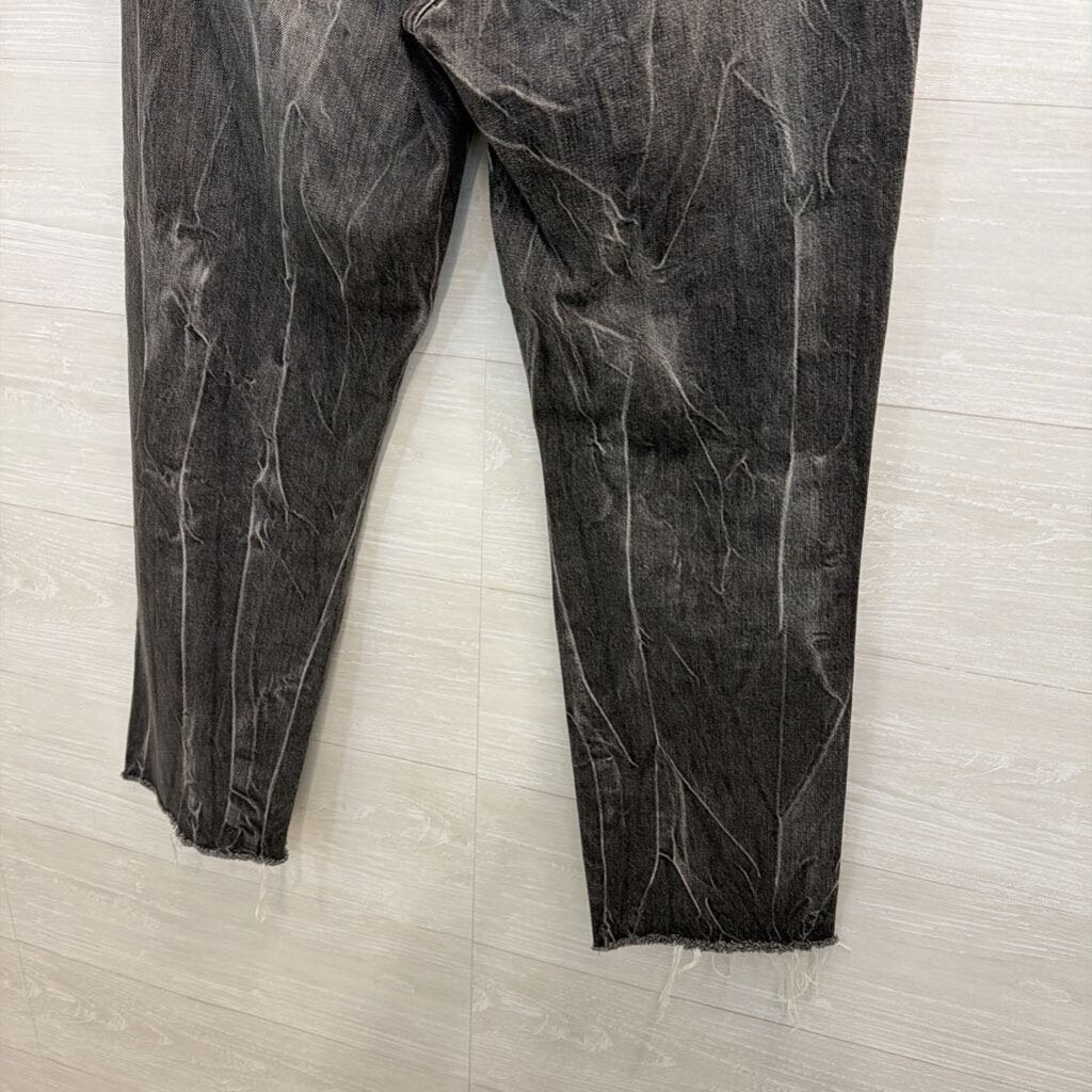 AG Black Denim The Phoebe Distressed Jeans 29