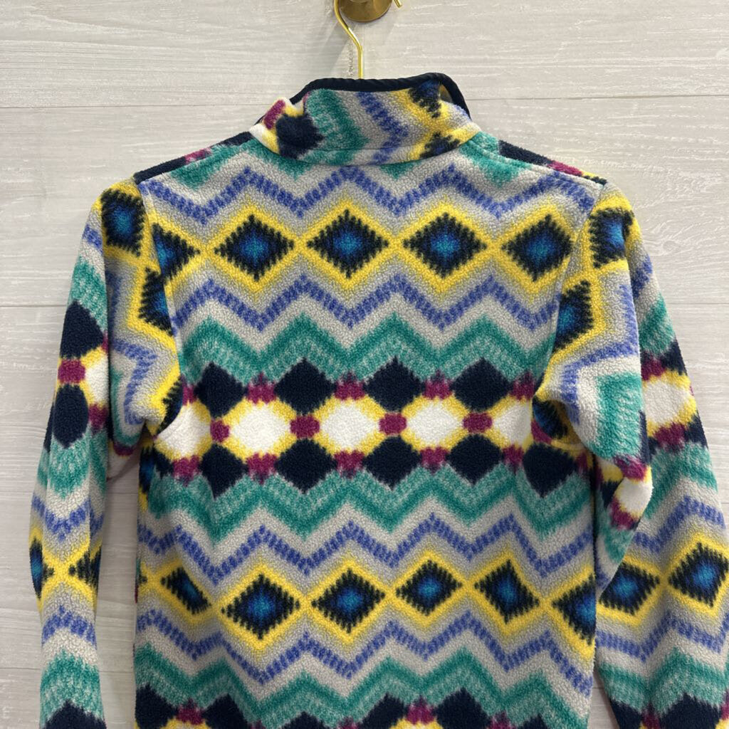 Patagonia Blue/ Multi Print Fleece Pullover XXS