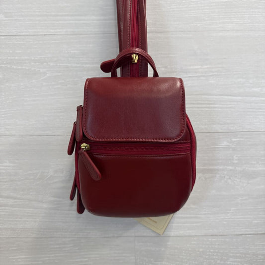 Scully Red Leather Poppi Hidesign Sling Bag