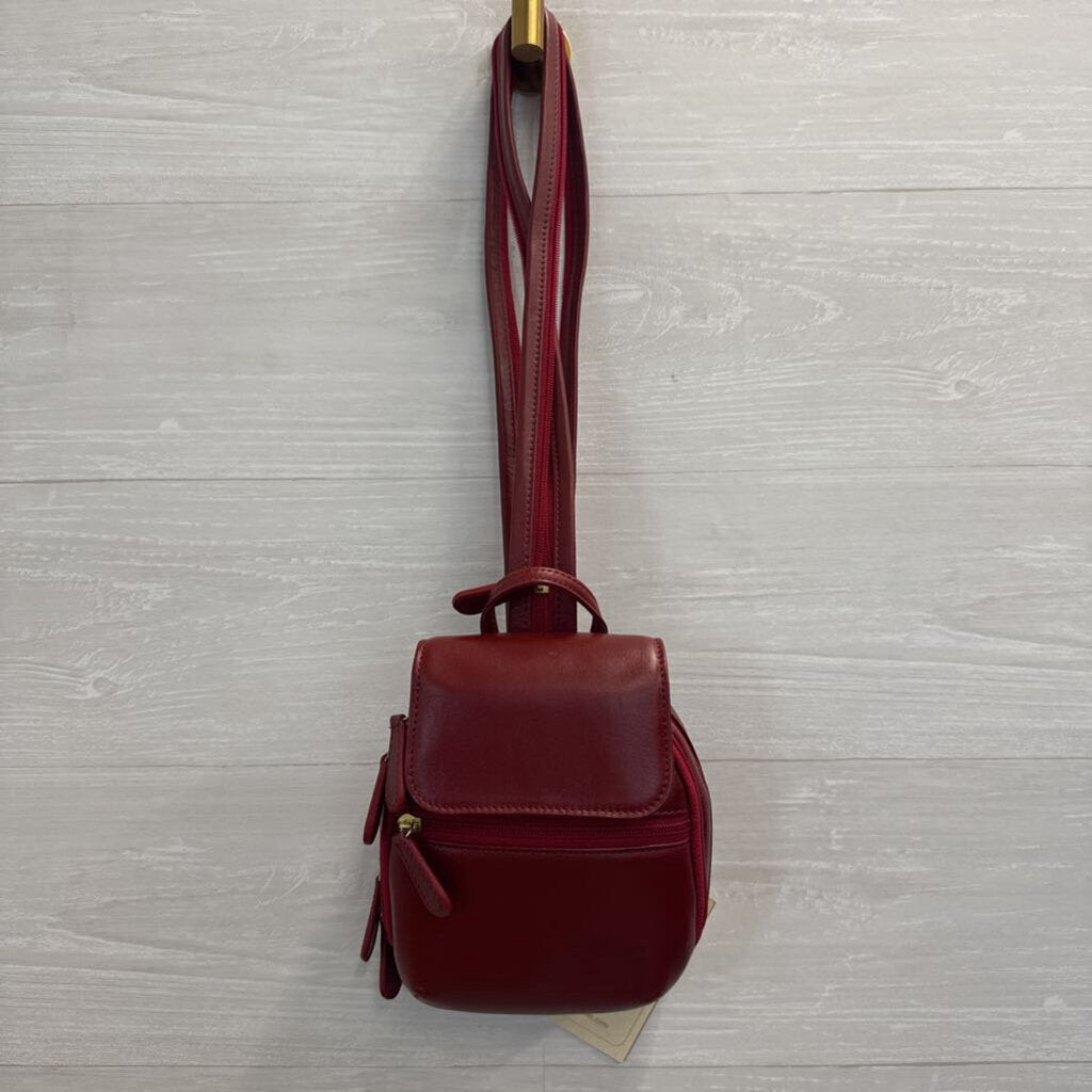Scully Red Leather Poppi Hidesign Sling Bag
