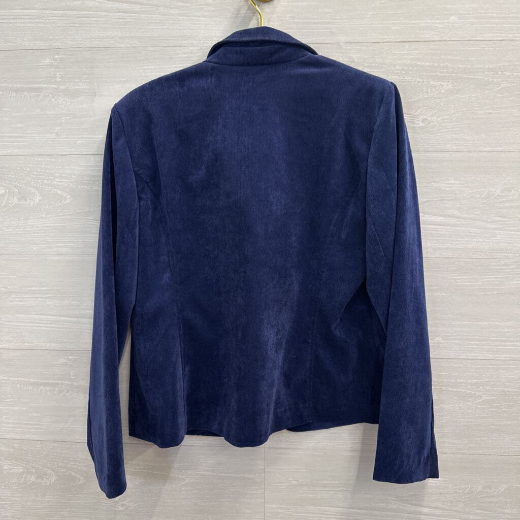 Kim Rogers Navy Soft Textured Blazer Jacket 14