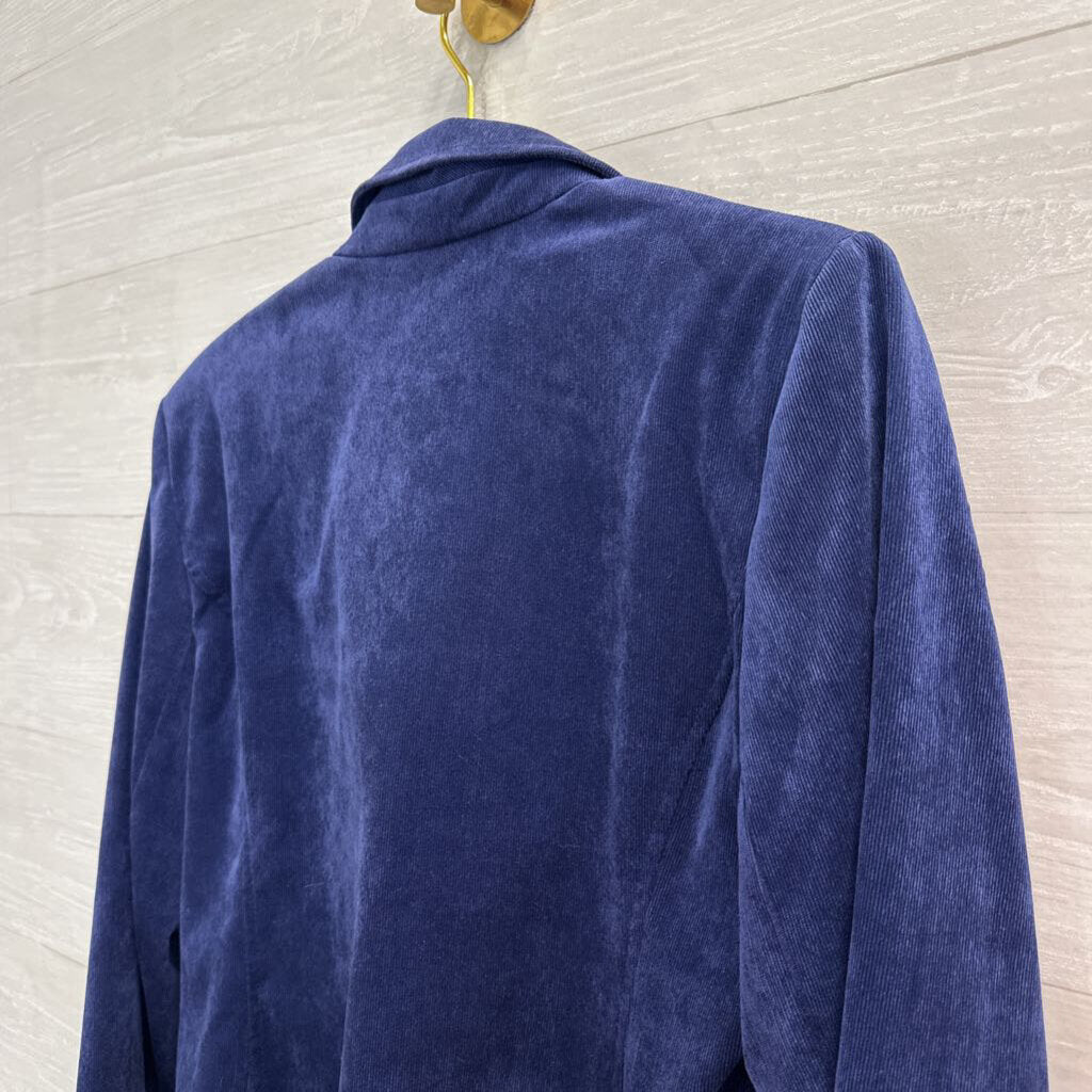 Kim Rogers Navy Soft Textured Blazer Jacket 14