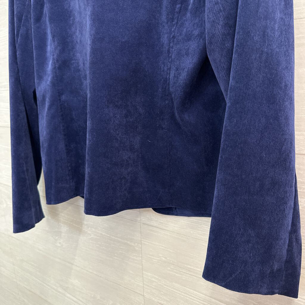 Kim Rogers Navy Soft Textured Blazer Jacket 14