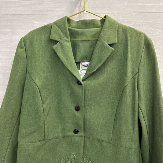 Nikki Green Embroidered Detail Jacket 16