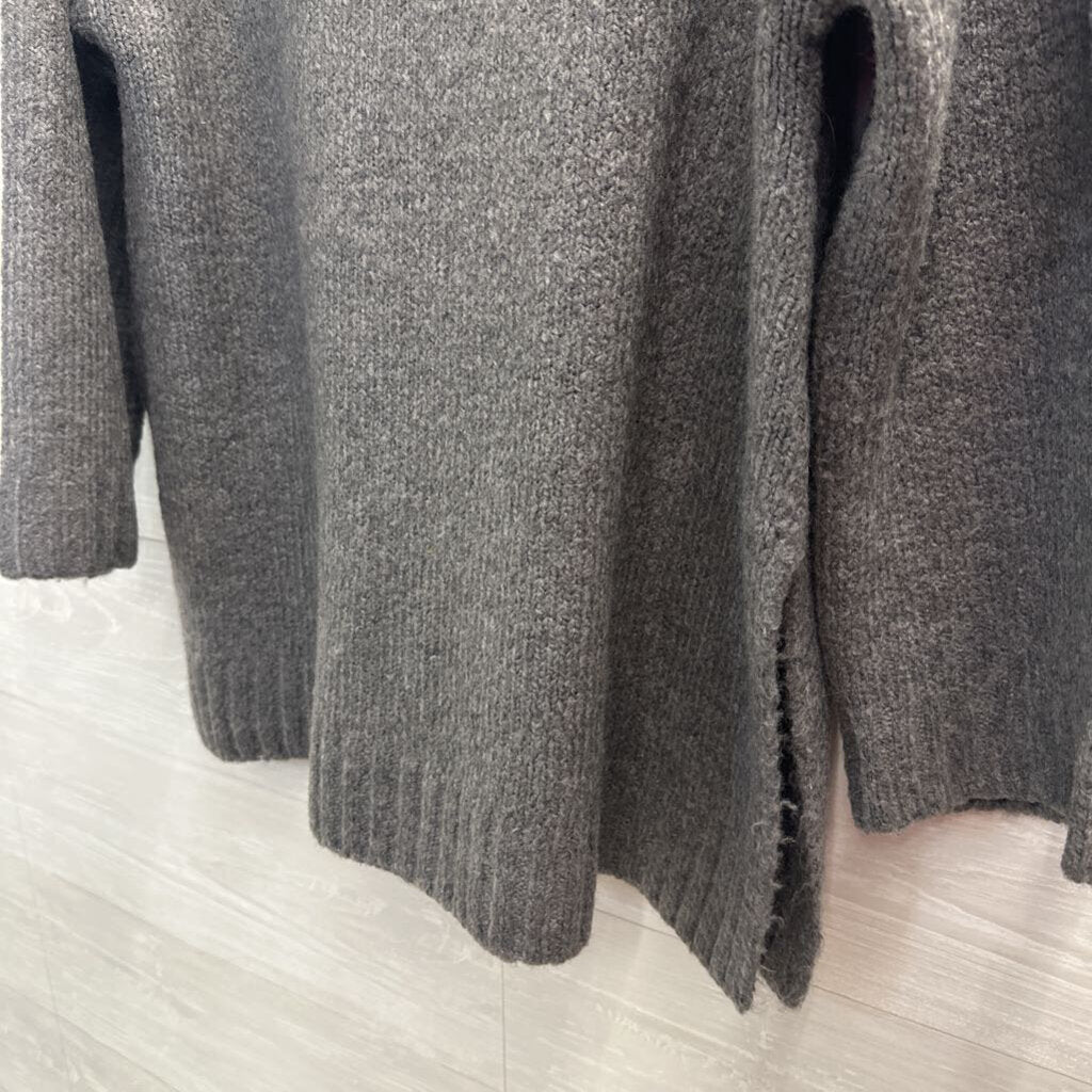 Z Supply Grey Knit V Neck Sweater Top Medium