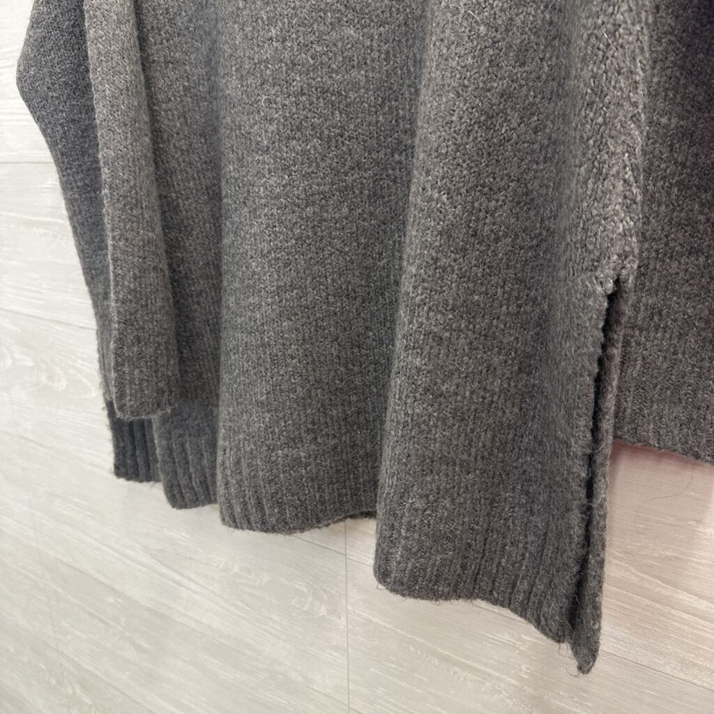 Z Supply Grey Knit V Neck Sweater Top Medium