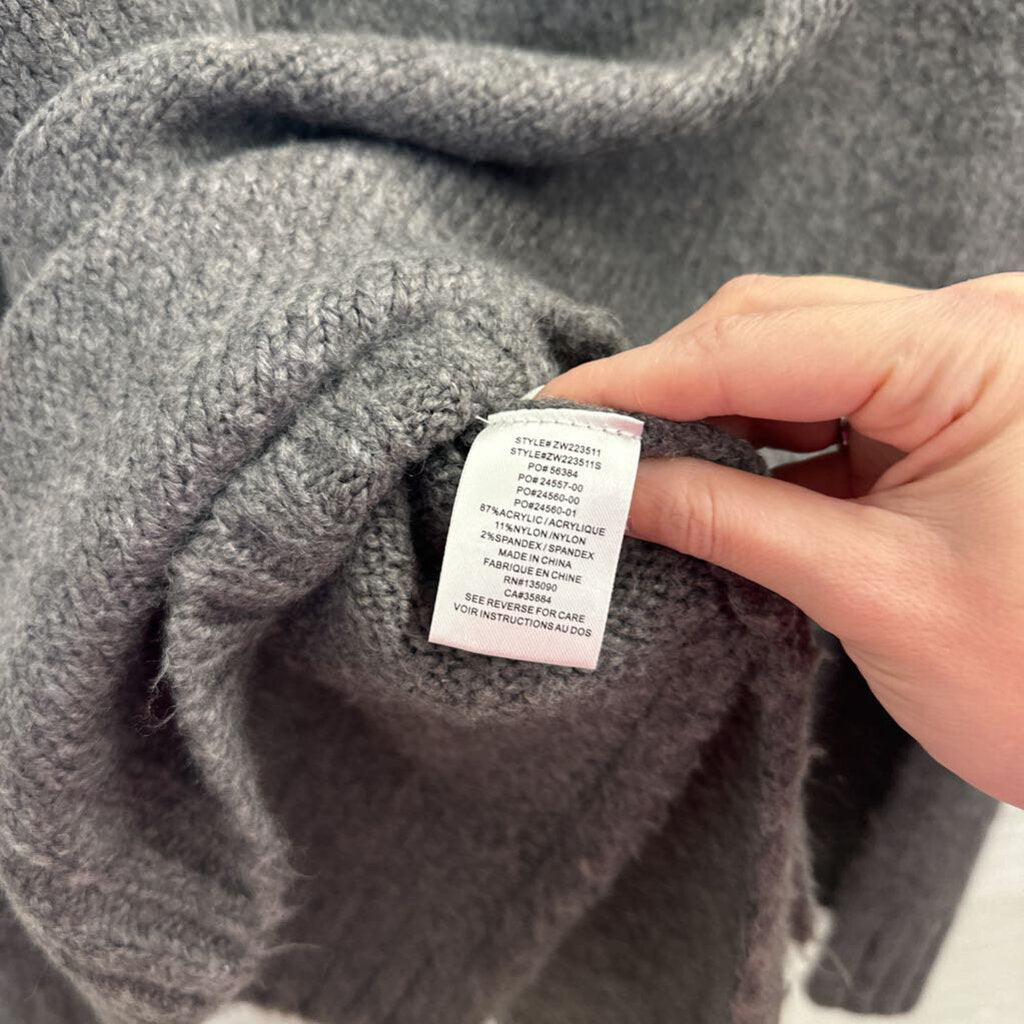 Z Supply Grey Knit V Neck Sweater Top Medium