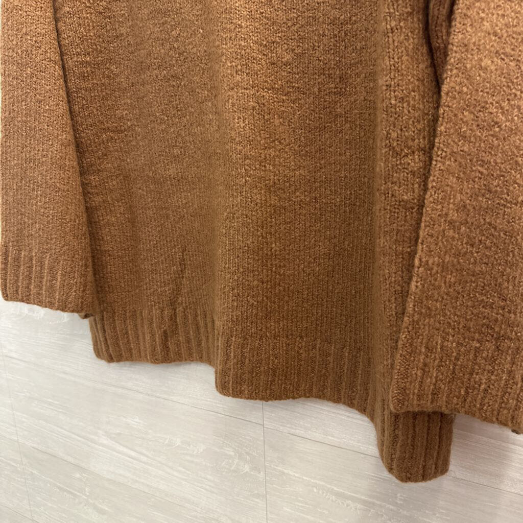 Z Supply Brown Knit V Neck Sweater Top Medium