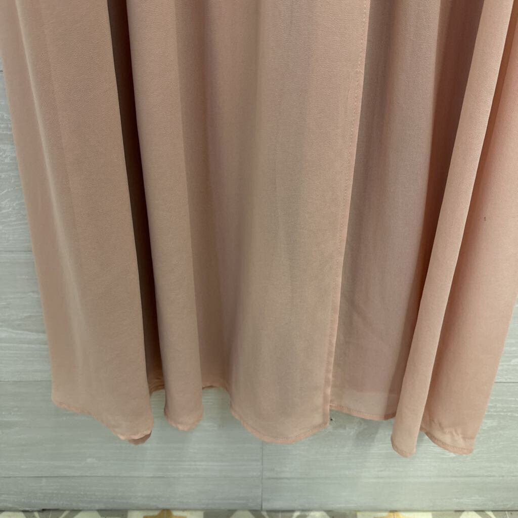 Lulus Blush Pink Short Flutter Sleeve Maxi Dress Small