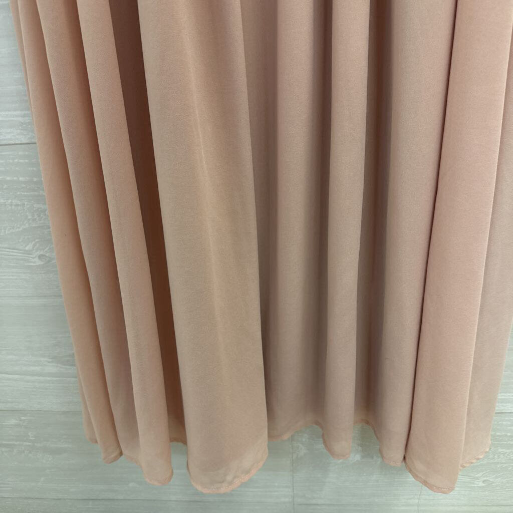 Lulus Blush Pink Short Flutter Sleeve Maxi Dress Small
