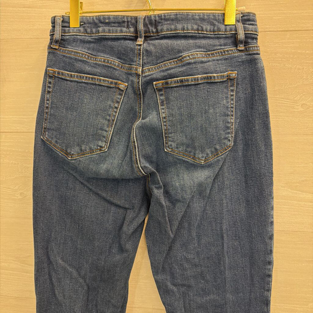 Loft Dark Wash The Curvy Kick Crop Jeans 27