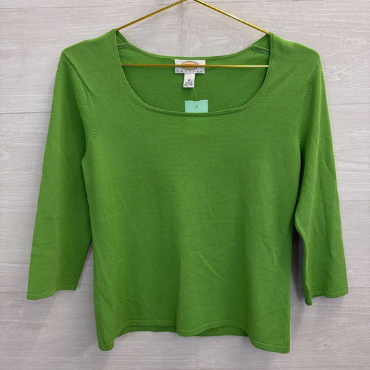 Talbots Green Long Sleeve Top Small