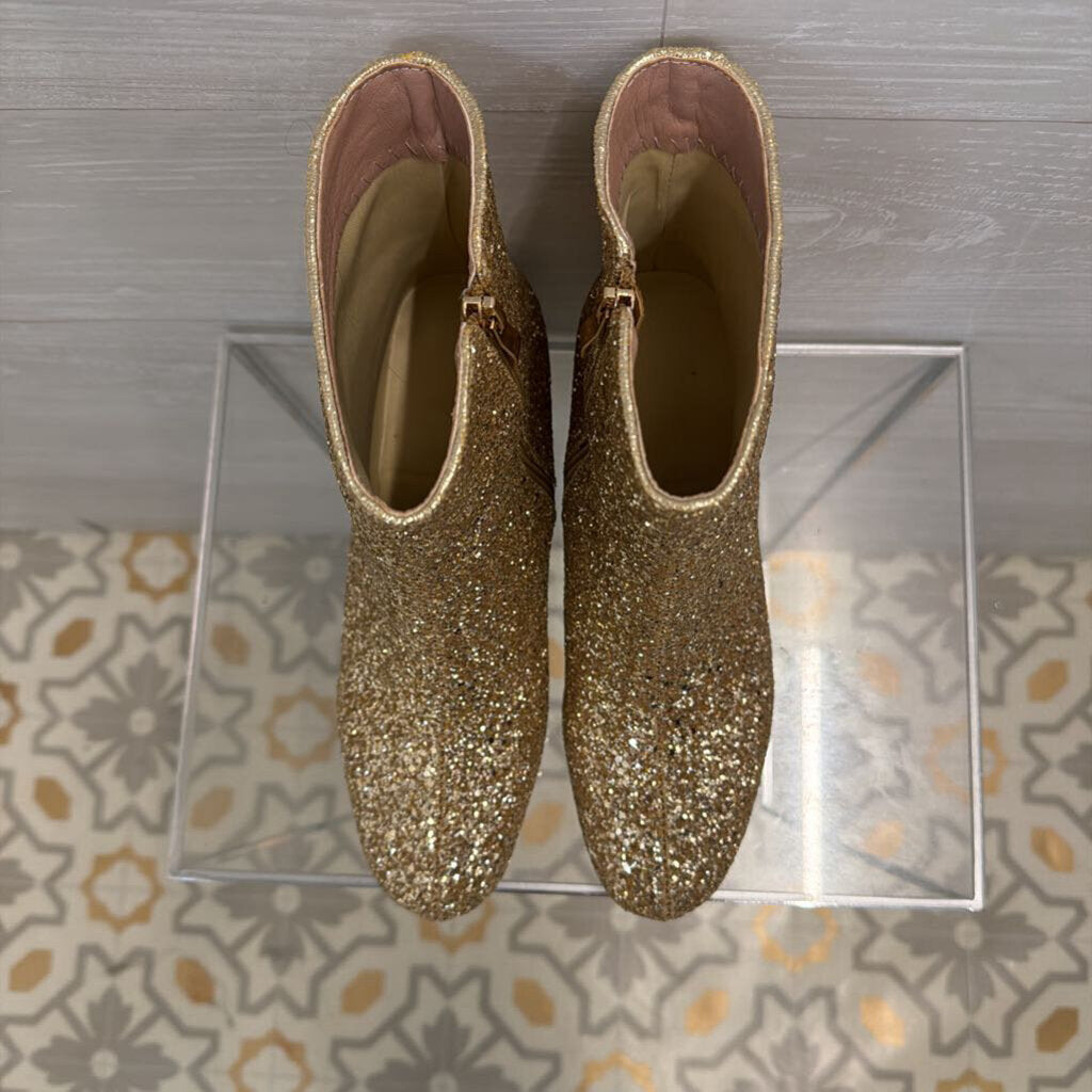 Gold Glitter Ankle Boots 41