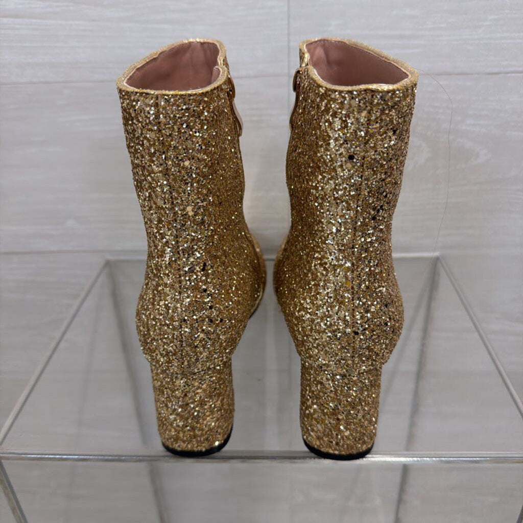 Gold Glitter Ankle Boots 41